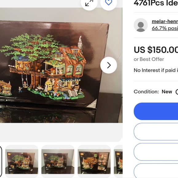 Treehouse Lego Loz big building set - Picture 7 of 12